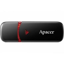 USB флеш накопитель Apacer 64GB AH333 black USB 2.0 (AP64GAH333B-1) ― 