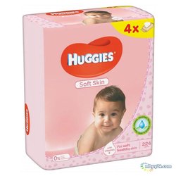 Влажные салфетки Huggies Soft Skin 56 х 4 шт (5029053550220) ― 