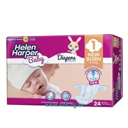 Подгузник Helen Harper Baby Newborn 2-5 кг 24 шт (5411416029816)