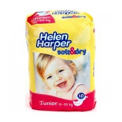 Подгузник Helen Harper Soft Dry Junior 11-25 кг 10 шт (5411416022510) ― 