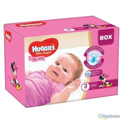Подгузник Huggies Ultra Comfort 3 Box для девочек (5-9 кг) 144 шт (5029053565682)
