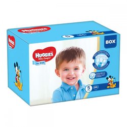 Подгузник Huggies Ultra Comfort 5 Box для мальчиков (12-22 кг) 84 шт (5029053565675) ― 