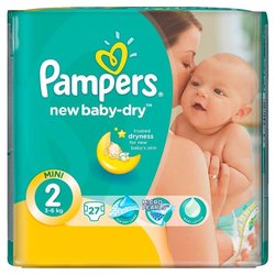 Подгузник Pampers New Baby-Dry Mini Размер 2 (3-6 кг), 27 шт (4015400537397)