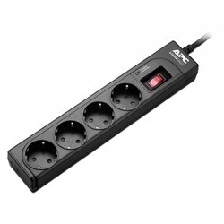 Сетевой фильтр питания APC Essential SurgeArrest 4 outlets, Black (P43B-RS) ― 