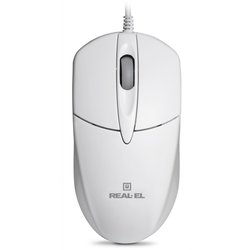 Мышка REAL-EL RM-211, USB, white