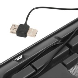 Подставка для ноутбука OMEGA Laptop Cooler pad "ICE CUBE" 14cm fan USB port black (OMNCPC)