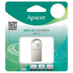 USB флеш накопитель Apacer 32GB AH117 Silver USB 2.0 (AP32GAH117S-1)