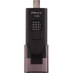 USB флеш накопитель PNY flash 16GB Duo-Link For Android Black USB 3.0/microUSB (FD16GOTGX30K-EF)