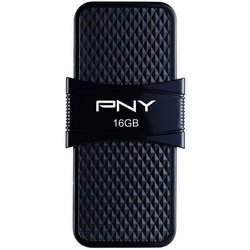 USB флеш накопитель PNY flash 16GB Duo Link Micro Black OTG USB 3.0 (P-FD16GOTGSLMB-GE) ― 