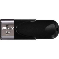 USB флеш накопитель PNY flash 8GB Attache4 Black USB 2.0 (FD8GBATT4-EF) ― 