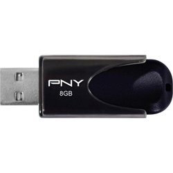 USB флеш накопитель PNY flash 8GB Attache4 Black USB 2.0 (FD8GBATT4-EF)