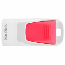USB флеш накопитель SANDISK 16Gb Cruzer Edge White-Pink (SDCZ51W-016G-B35P) ― 