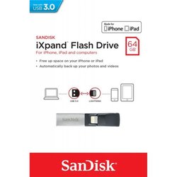 USB флеш накопитель SANDISK 64GB iXpand USB 3.0 /Lightning (SDIX30N-064G-GN6NN)