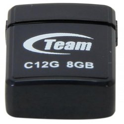 USB флеш накопитель Team 8GB C12G Black USB 2.0 (TC12G8GB01) ― 