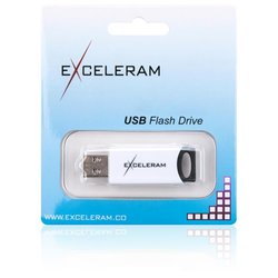USB флеш накопитель eXceleram 16GB H2 Series White/Black USB 2.0 (EXU2H2W16)