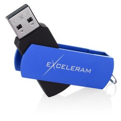 USB флеш накопитель eXceleram 8GB P2 Series Blue/Black USB 2.0 (EXP2U2BLB08)