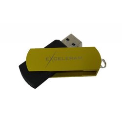 USB флеш накопитель eXceleram 8GB P2 Series Yellow2/Black USB 2.0 (EXP2U2Y2B08)