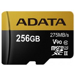 Карта памяти ADATA 256GB microSD class 10 UHS-II U3 (AUSDX256GUII3CL10-C) ― 