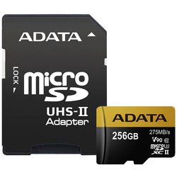 Карта памяти ADATA 256GB microSD class 10 UHS-II U3 (AUSDX256GUII3CL10-CA1) ― 