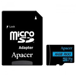 Карта памяти Apacer 16GB microSDHC class 10 UHS-I U1 V10 (AP16GMCSH10U6-R) ― 