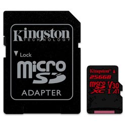 Карта памяти Kingston 256GB microSDXC class 10 UHS-I U3 (SDCR/256GB) ― 