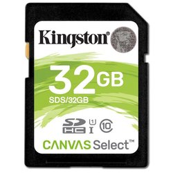 Карта памяти Kingston 32GB SDHC class 10 UHS-I U3 Canvas Select (SDS/32GB) ― 