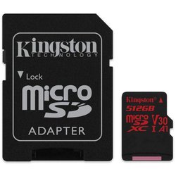Карта памяти Kingston 512GB microSDXC class 10 UHS-I U3 Canvas React (SDCR/512GB) ― 