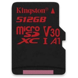 Карта памяти Kingston 512GB microSDXC class 10 UHS-I U3 Canvas React (SDCR/512GB)