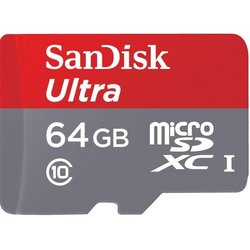 Карта памяти SANDISK 64GB microSD Class 10 UHS-I Ultra (SDSQUNS-064G-GN3MN) ― 