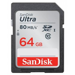 Карта памяти SANDISK 64GB SDXC Class 10 UHS-I (SDSDUNC-064G-GN6IN) ― 