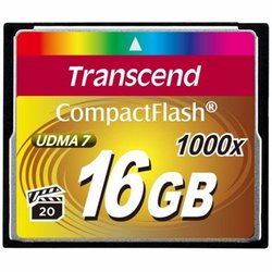 Карта памяти Transcend 16Gb Compact Flash 1000x (TS16GCF1000) ― 