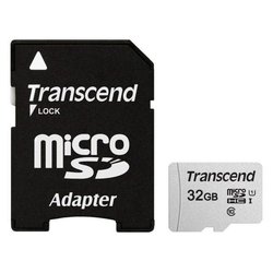 Карта памяти Transcend 32GB microSDHC class 10 UHS-I U1 (TS32GUSD300S-A) ― 