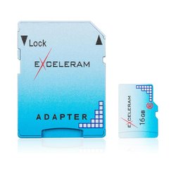 Карта памяти eXceleram 16GB microSD class 10 Color series (EMSD0004) ― 