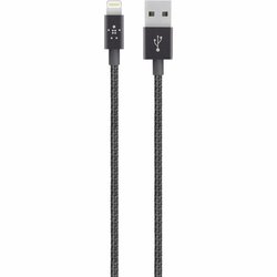 Дата кабель USB 2.0 AM to Lightning 1.2m MIXIT PREMIUM METALLIC black Belkin (F8J144BT04-BLK) ― 