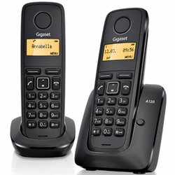 Телефон DECT Gigaset A120 DUO Black (L36852H2401S301) ― 