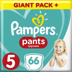 Подгузник Pampers трусики Pants Junior Размер 5 (12-17 кг), 66 шт (8001090994851)