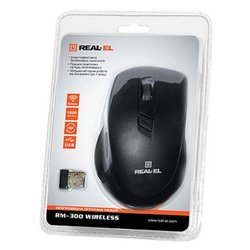 Мышка REAL-EL RM-300 black-grey