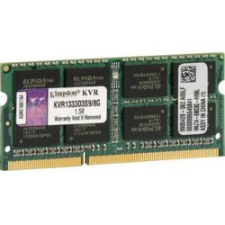 Модуль памяти для ноутбука SoDIMM DDR3 8GB 1333 MHz Kingston (KVR1333D3S9/8G) ― 