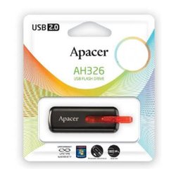 USB флеш накопитель 64GB AH326 Black RP USB2.0 Apacer (AP64GAH326B-1)