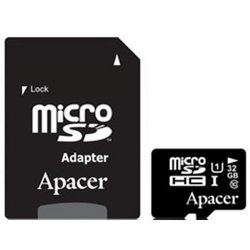 Карта памяти Apacer 32GB microSDHC UHS-I Class10 w/ 1 Adapter RP (AP32GMCSH10U1-R) ― 