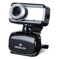 Веб-камера REAL-EL FC-130, black-grey ― 