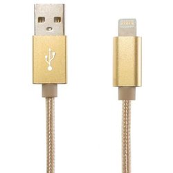 Дата кабель Gelius Metallic Edition USB 2.0 – Apple Lightning (iPhone 5) Gold (36538)