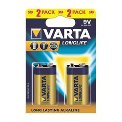 Батарейка Longlife 9V *2 Varta (04122101412) ― 