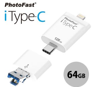 Флеш-память PhotoFast 4-in-1 i-FlashDrive iTypeC 64GB (iTypeC64GB)